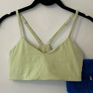 Girlfriend Collective V-neck Bralette in Seedling